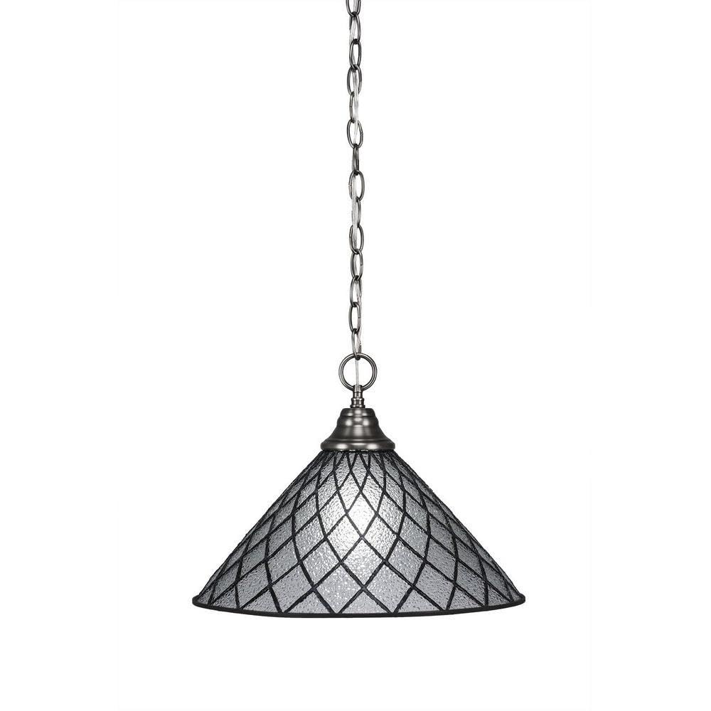 Toltec Lighting 1 Light Pendant In Brushed Nickel (10-Bn-918)