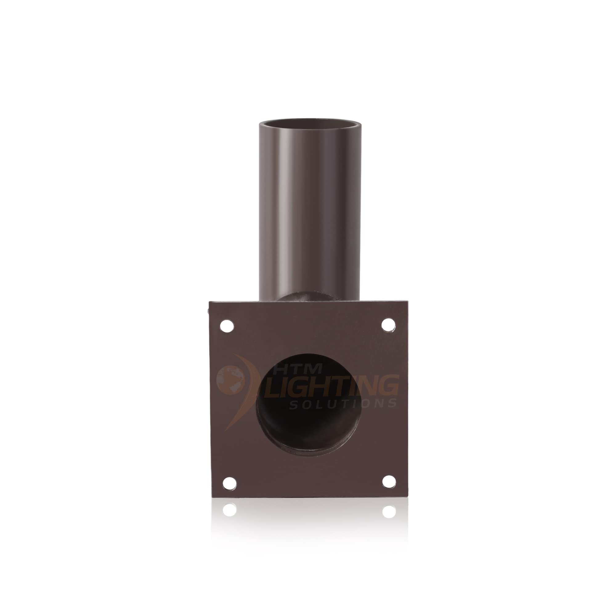 HTM LIGHTING SOLUTIONS 90 Degree Wall Mount Bracket, L-Shape, Bronze Finish, 2-3/8in Vertical Tenon, Model WM-SP-D-V2-1P