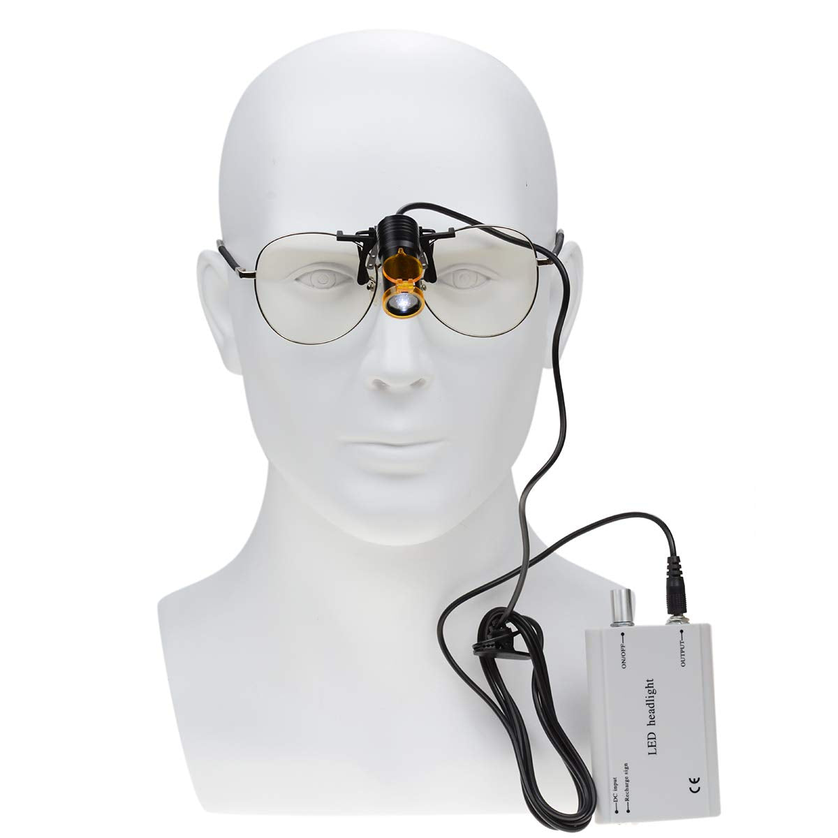 5W Adjustable Clip On LED Plastic HeadLight LED HeadLamp for Binocular Loupes