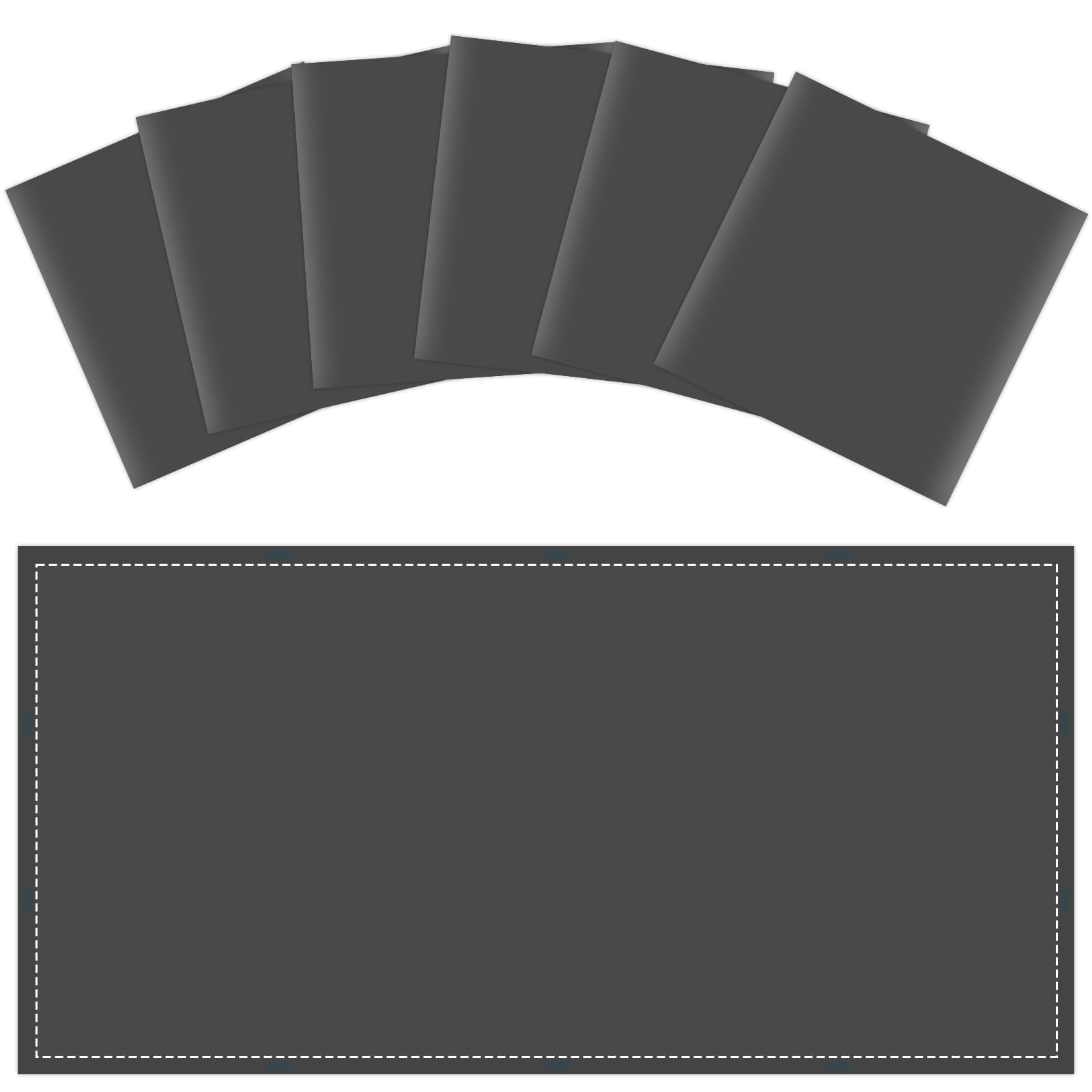 Wiooffen 6 Pcs Fluorescent Light Covers With 60 Magnets Decorative For Classroom Ceiling Light 4X2 Feet Magnetic Filter Easy Install For Office Hospitals & Home Drop Ceiling Supplies(Black)