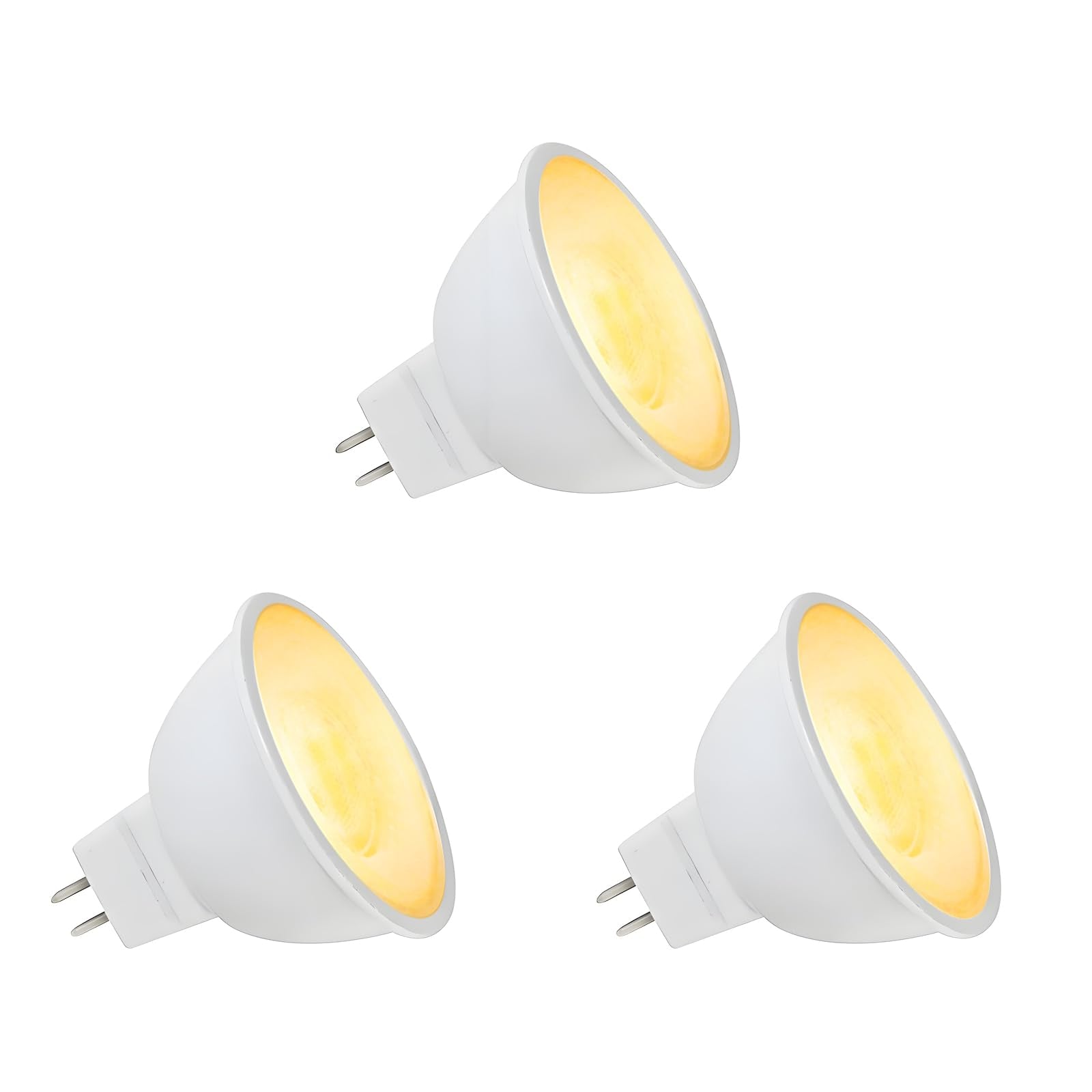 Makergroup Mr16 Led Bulb  Outdoor Landscape Mr16 Light Bulbs  3W Gu5.3 Bi-Pin Base 12V Low Voltage Led Spotlights Warm White 2700K-3000K For Landscape Lighting Garden Yard Lights 3-Pack