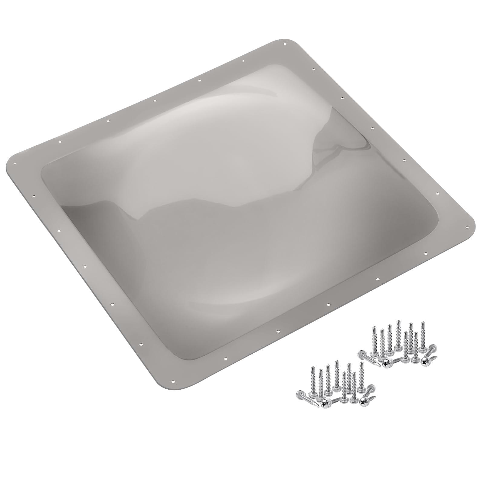 Xmk 26'' X 26'' Rv Skylight Replacement Cover,Camper Rv Shower Skylight Outer Dome Fit 22'' X 22'' Openings Roof For Camper Food