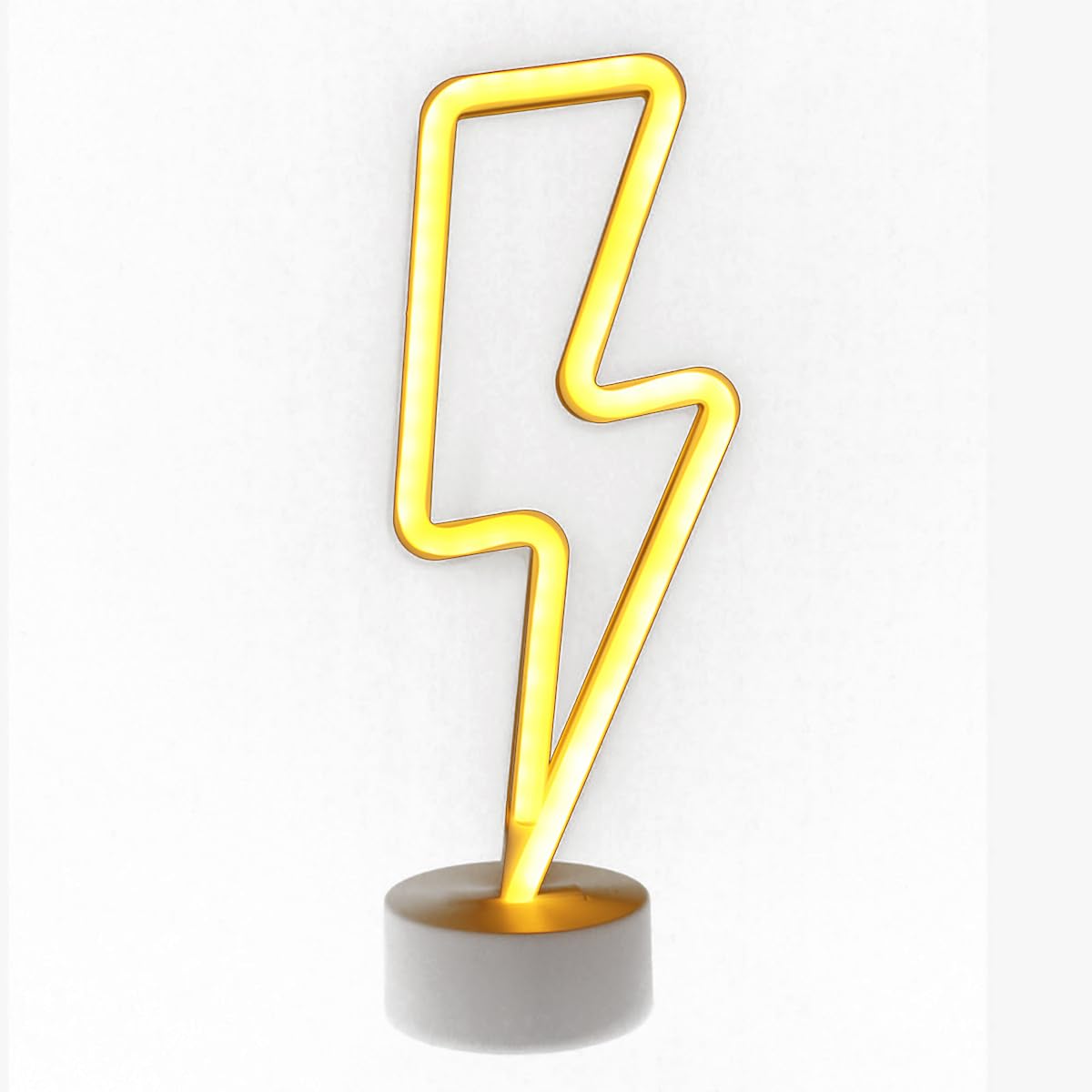 Neon Knight Led Neon Light Sign - Yellow Lightning Bolt, Usb/Battery Powered Room Décor