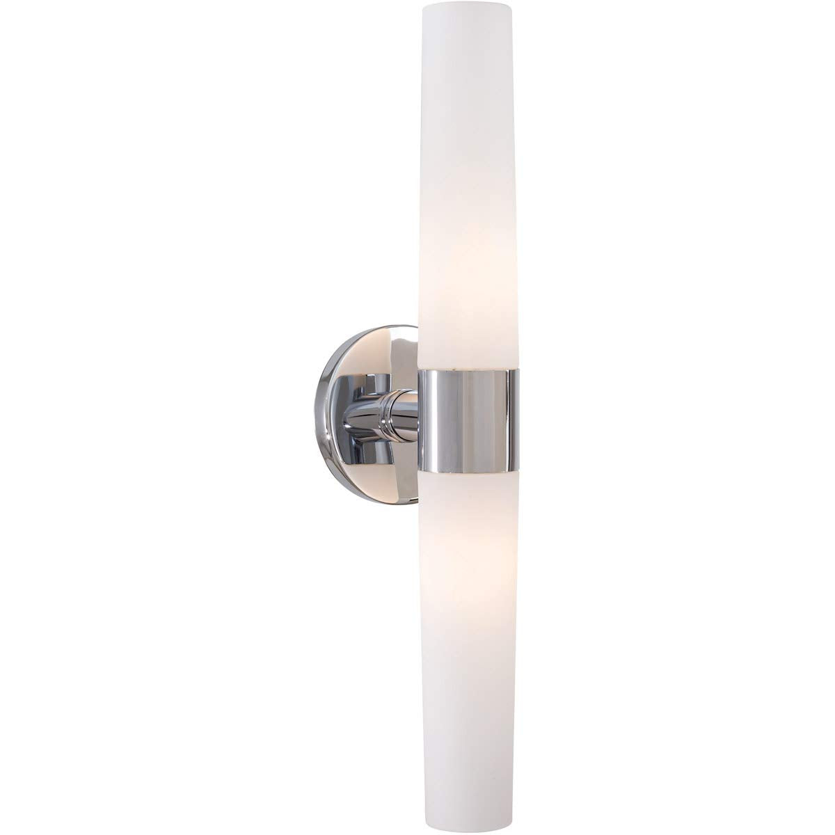 George Kovacs P5042-077 Saber Vanity Bath Light, 2-Light, 120 Total Watts, 4.75-In H X 20-In W, Chrome