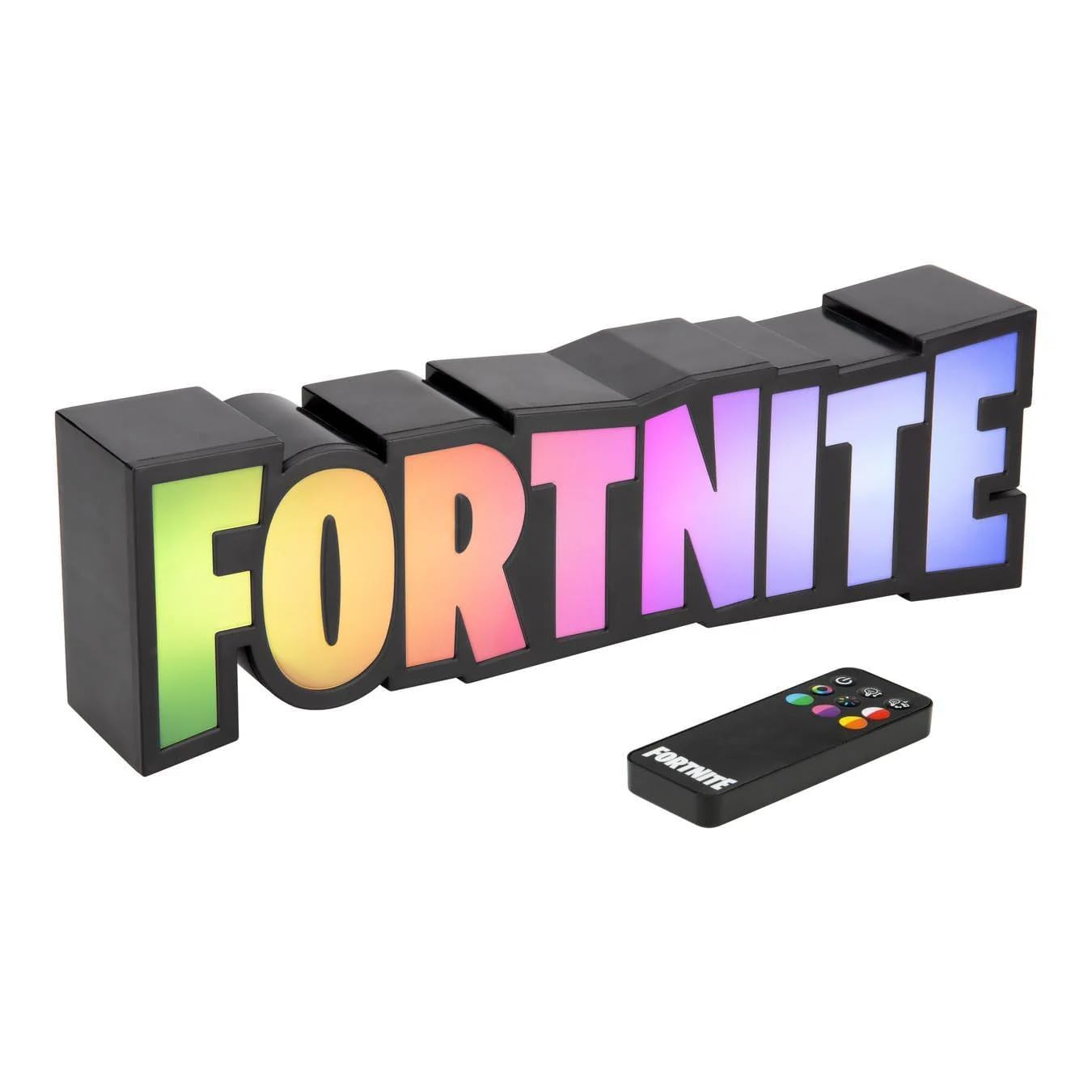 Fortnite RGB Color Changing Gaming Lamp with Remote Controller, Officially Licensed Gaming Light, Wall or Desk Display, USB Powe