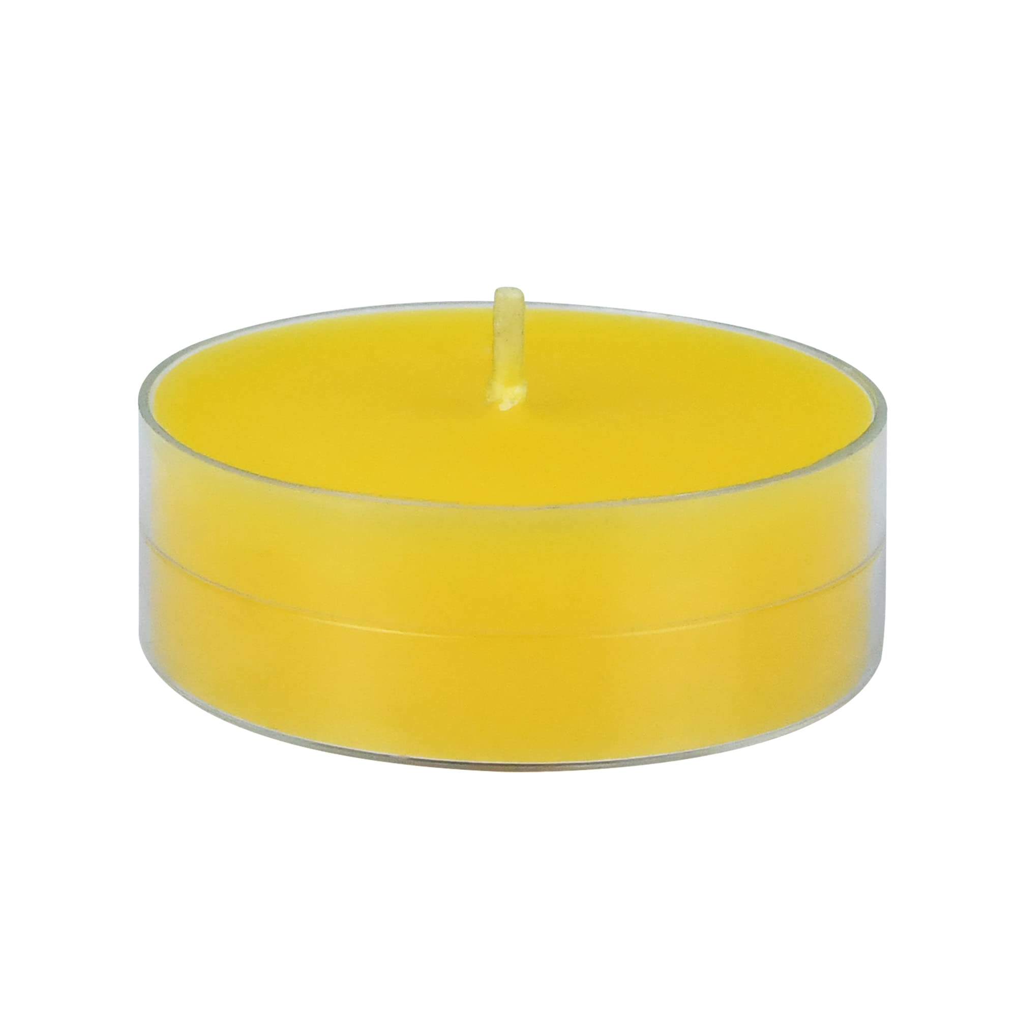 Zest Candle 12-Piece Tealight Candles, Mega Oversized Yellow s