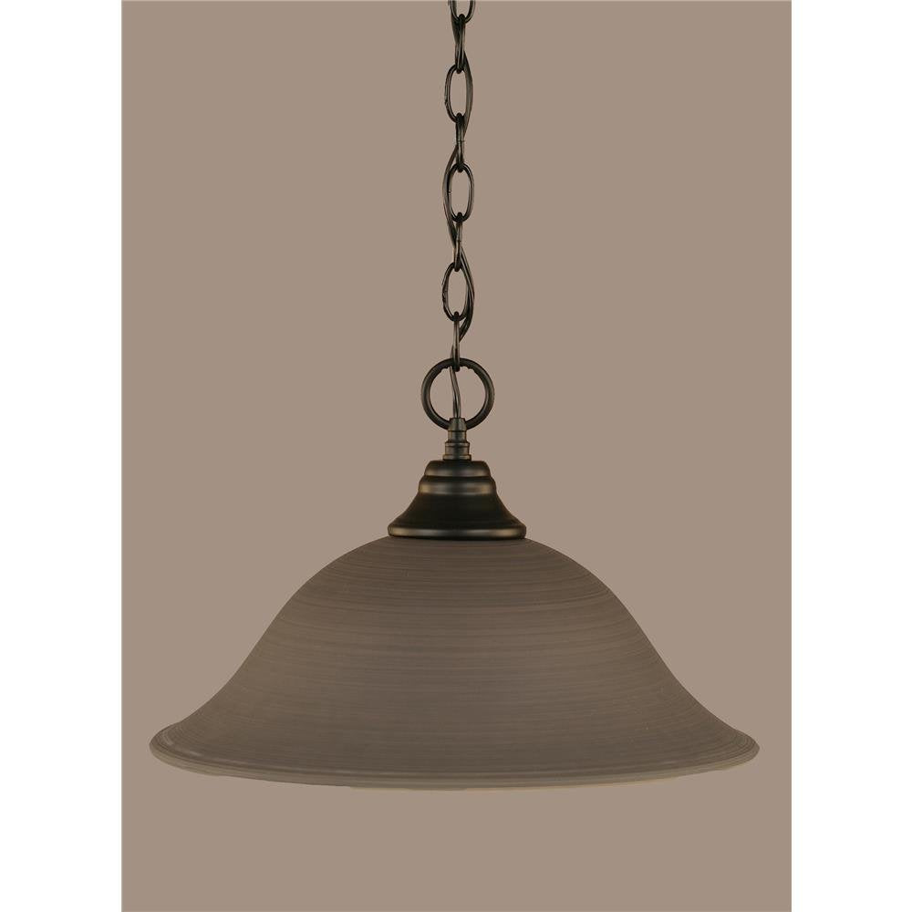 Toltec Lighting 1 Light Pendant In Matte Black (10-Mb-602)