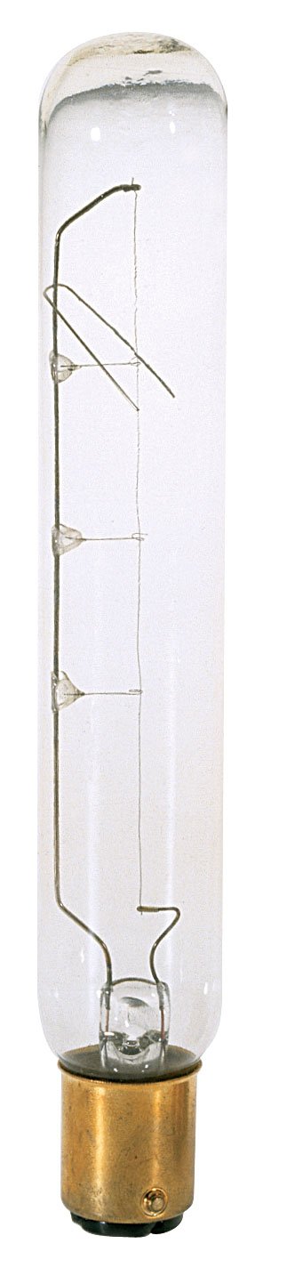 Satco S3297 130V Dc Bayonet Base 20-Watt T6.5 Light Bulb, Clear