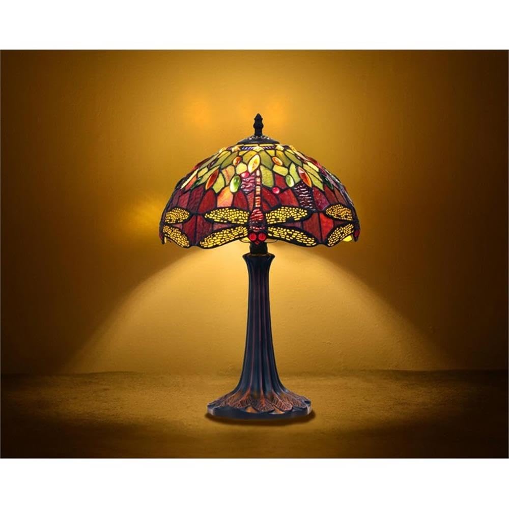 CHLOE Lighting Dragonfly Table Lamp, 1-Light, Dark Bronze, Metal, Model CH3T471RD12-TL1