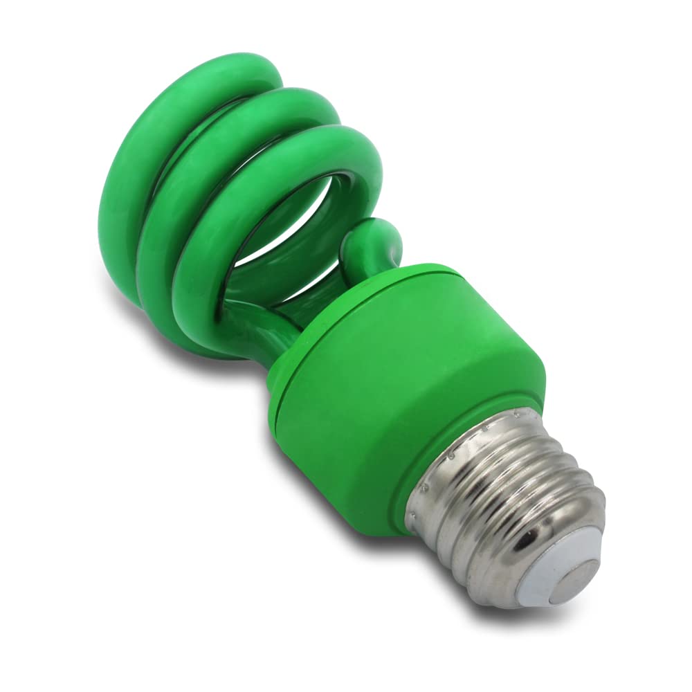 Lumenivo 13 Watt Spiral Cfl Green Light Bulb 13W Outdoor Green Light Bulb For Patio, Porch, Christmas Lights, Decorative Lightin