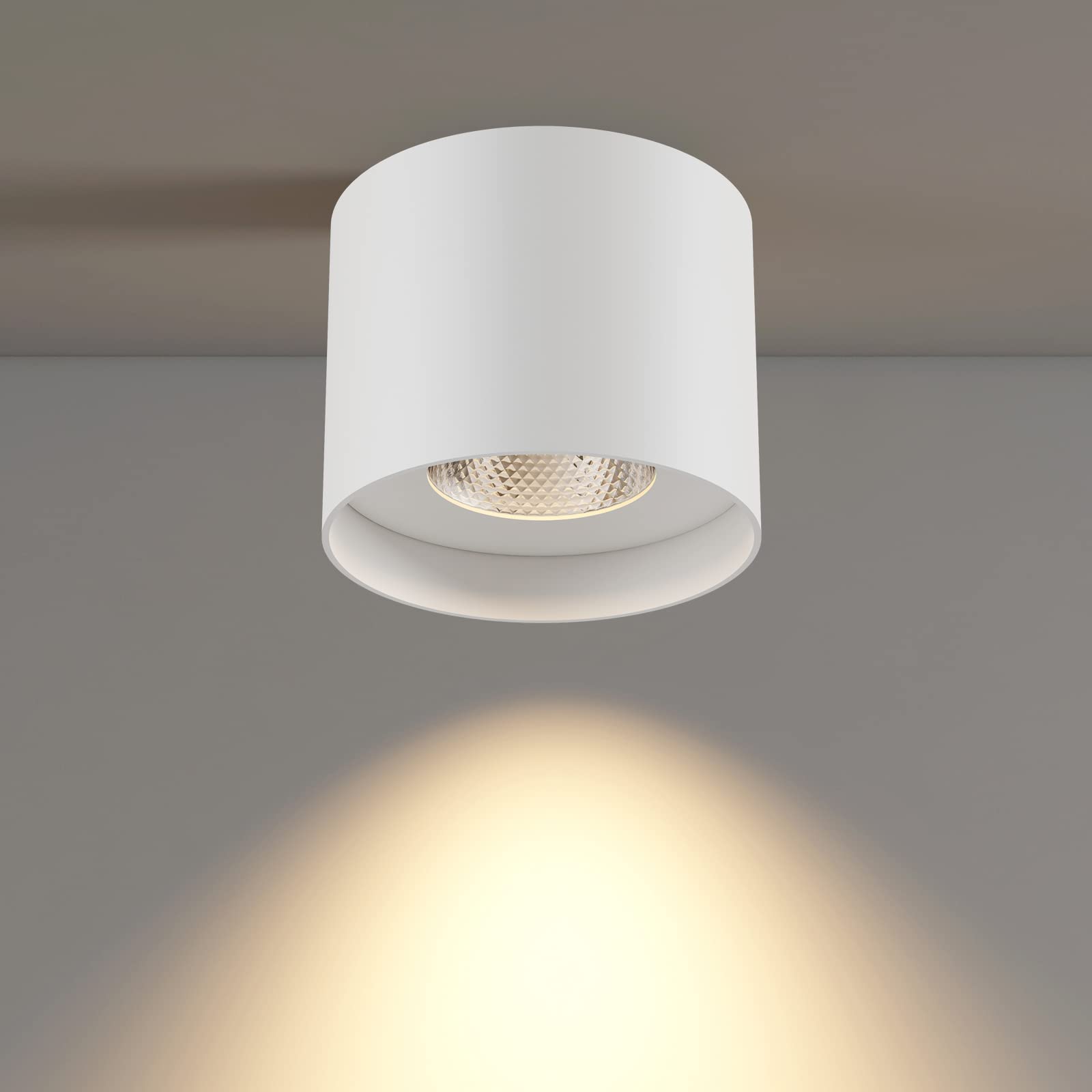 Ilucezzo Flush Mount Ceiling Light, 20W Led Dimmable 5.9" Cylinder Ceiling Light, Aluminum Rustic Ceiling Light Modern Ceiling Light For Foyer Closet Kitchen Hallway Entryway 3000K Warm White