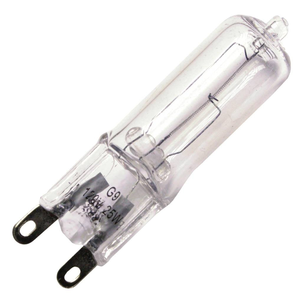 Bulbrite Halogen T4 Bi-Pin Base Light Bulb 25 Watt Clear Glass
