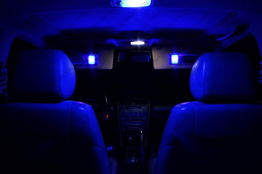 SAWE LED License Plate Dome Map Lights Bulbs, 4-Pack, 5-SMD, Blue