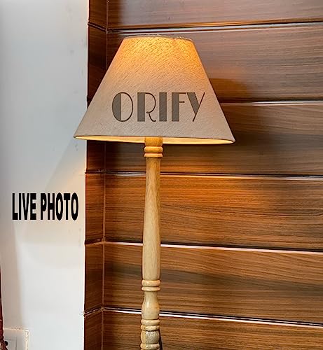 ORIFY Classic Floor Lamp for Living Room, Bedroom, and Office, Classic Floor Lamp Best for Room Decor (Pack of One,Wood, Natural