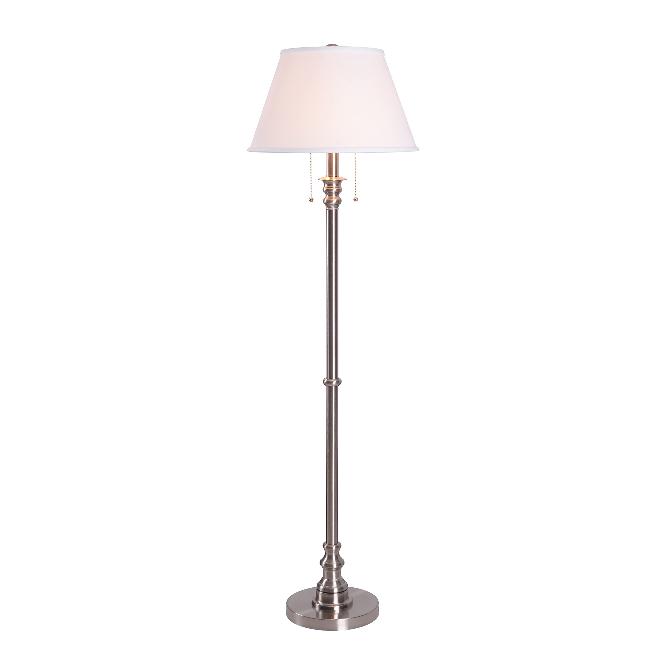 Kenroy Home Spyglass Floor Lamp, Brushed Steel