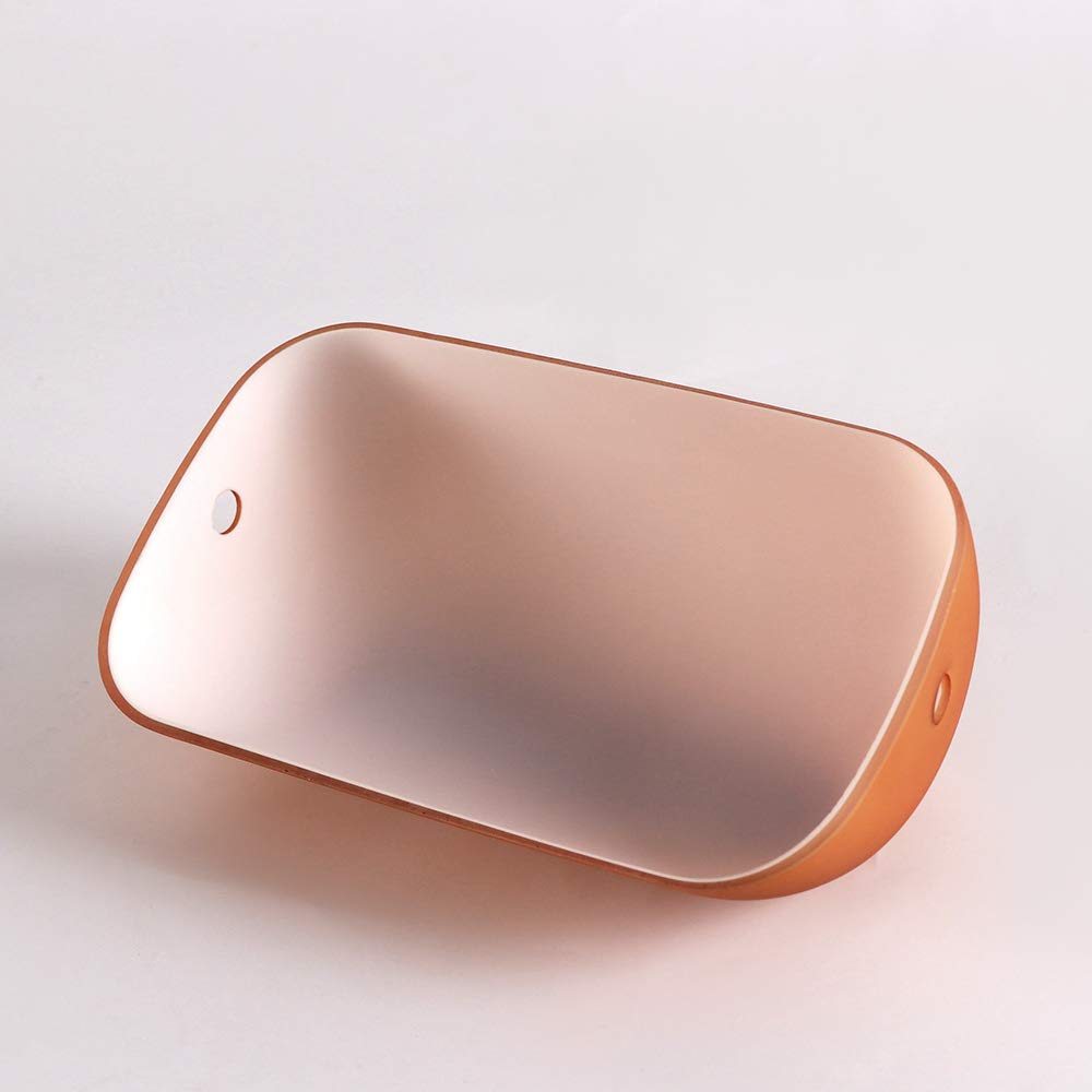 Newrays Glass Bankers Lamp Shade Cover Replacement - Matte Orange, Model 604, Size L8.85 W5.11, Elegant Glass Design