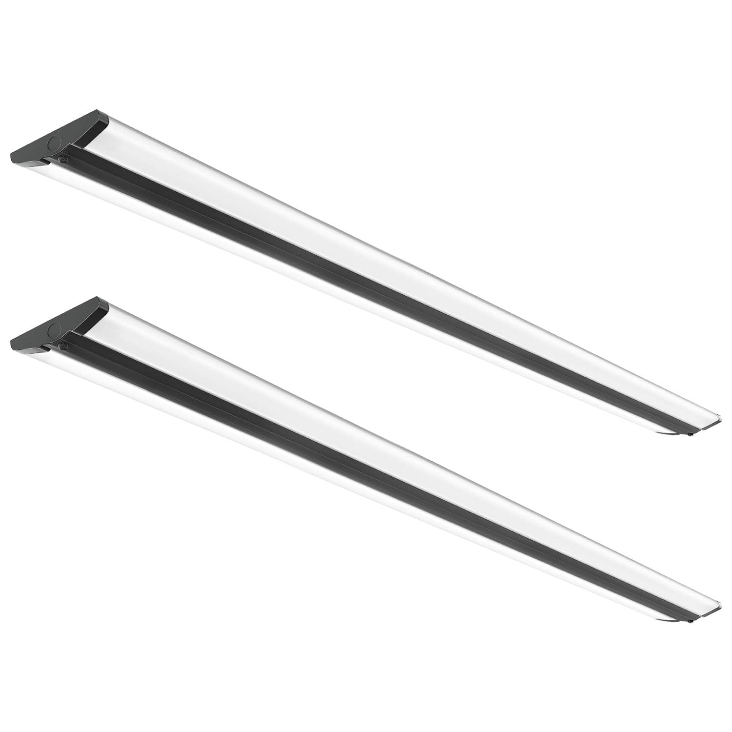 Faithsail 8Ft Led Shop Light  110W Led Wraparound Ultra Slim Strip Lights  12600 Lumens  5000K Garage Lighting  8 Foot Led Strip Light For Office  Workshop  Fluorescent Version Replacement  2 Pack