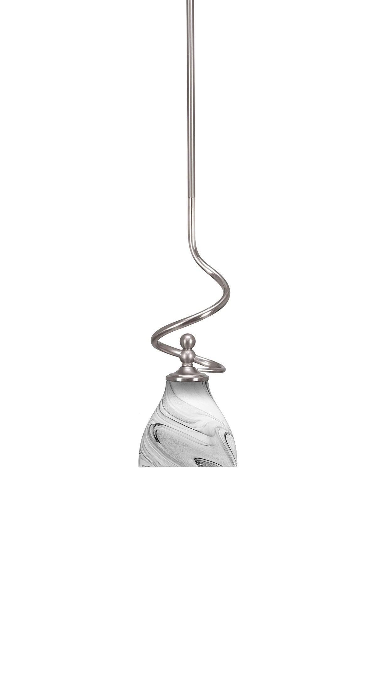 Capri 1 Light Mini Pendant in Brushed Nickel (901-BN-4769)