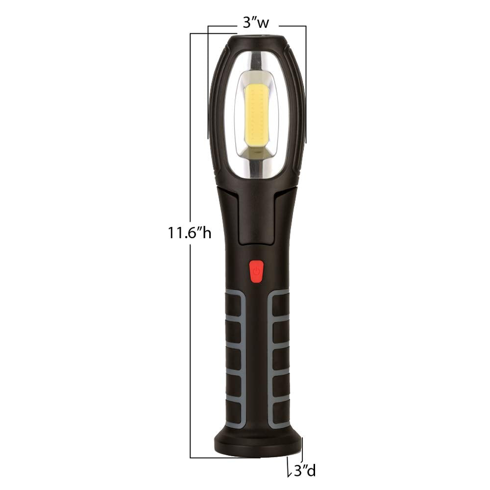 Feit Electric Portable Handheld Led Work Light Flashlight With 500 Lumens Ultra Bright,Foldable And Rechargeable - Work500Flexbat