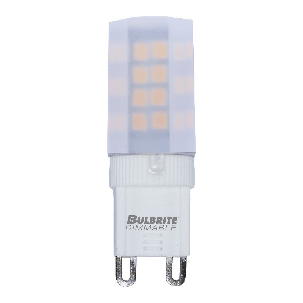 Bulbrite Led Mini T4 Dimmable Bi-Pin Base (G9) Light Bulb 40 Watt Equivalent 3000K, Frost 1-Pack