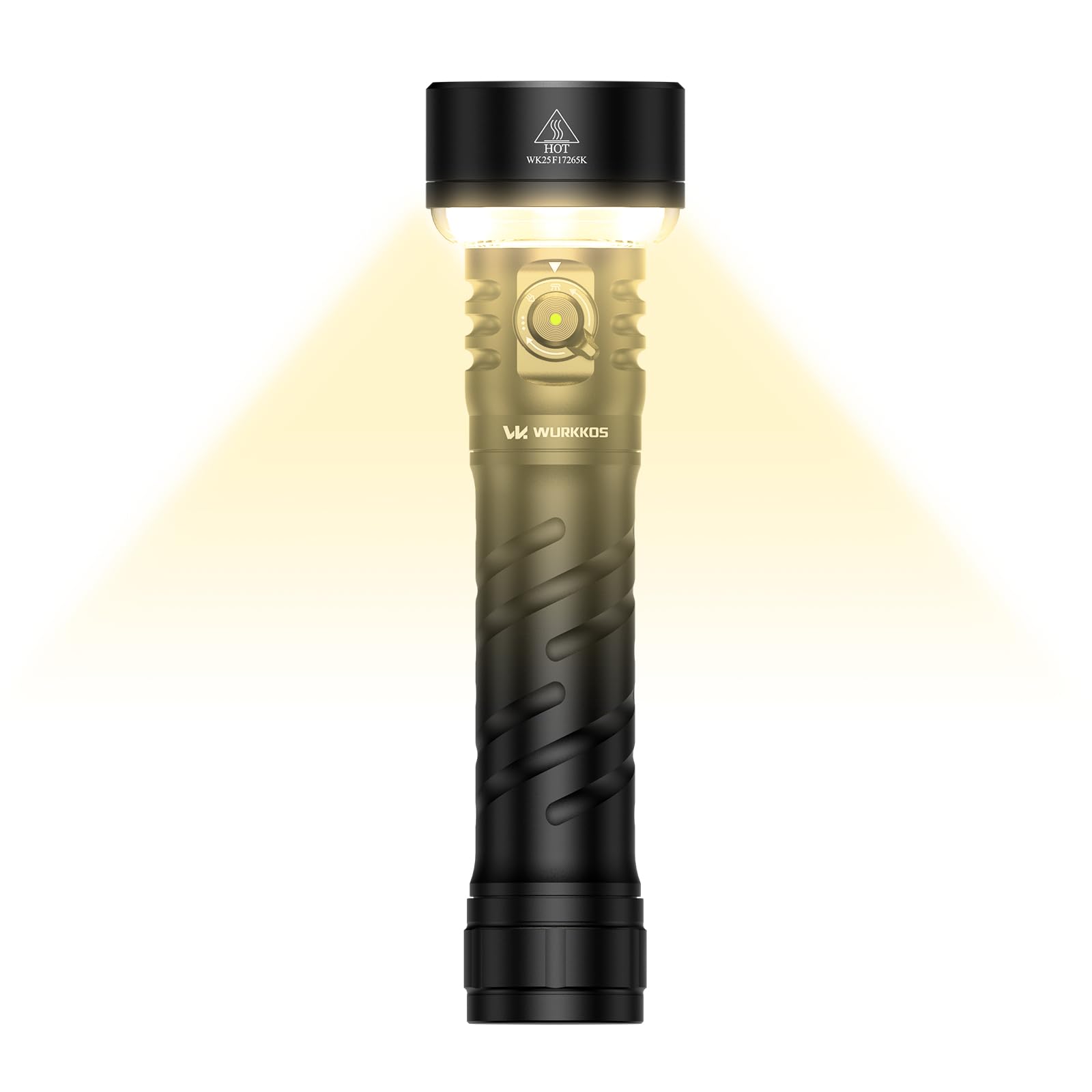 Wurkkos TS27 Rechargeable High Lumen Flashlights, 3200LM 2772Feet Long Throw Super Bright Flashlight,Bidirectional Lighting 300-