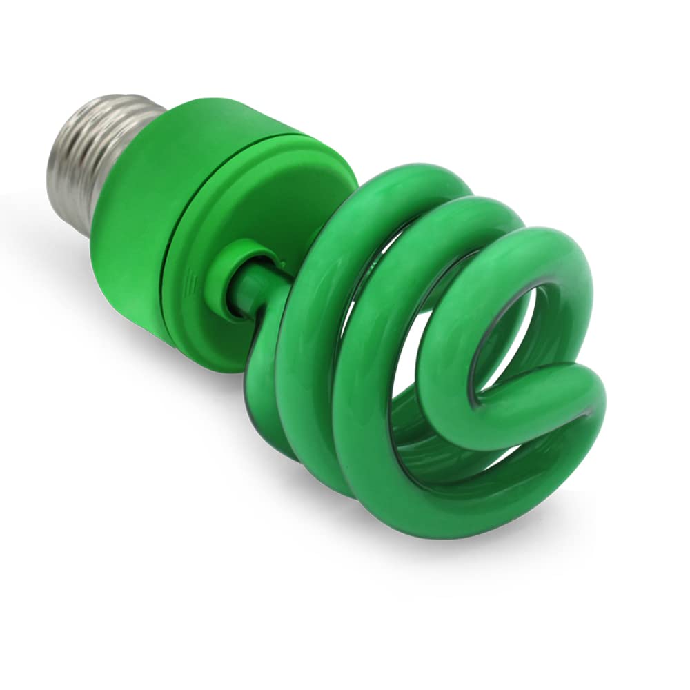 Lumenivo 13 Watt Spiral Cfl Green Light Bulb 13W Outdoor Green Light Bulb For Patio, Porch, Christmas Lights, Decorative Lightin