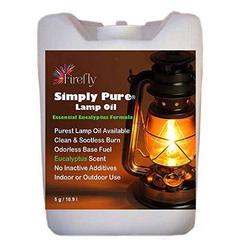 Firefly Citronella Scented Lamp Oil - Odorless & Smokeless - 5 Gallons - Paraffin