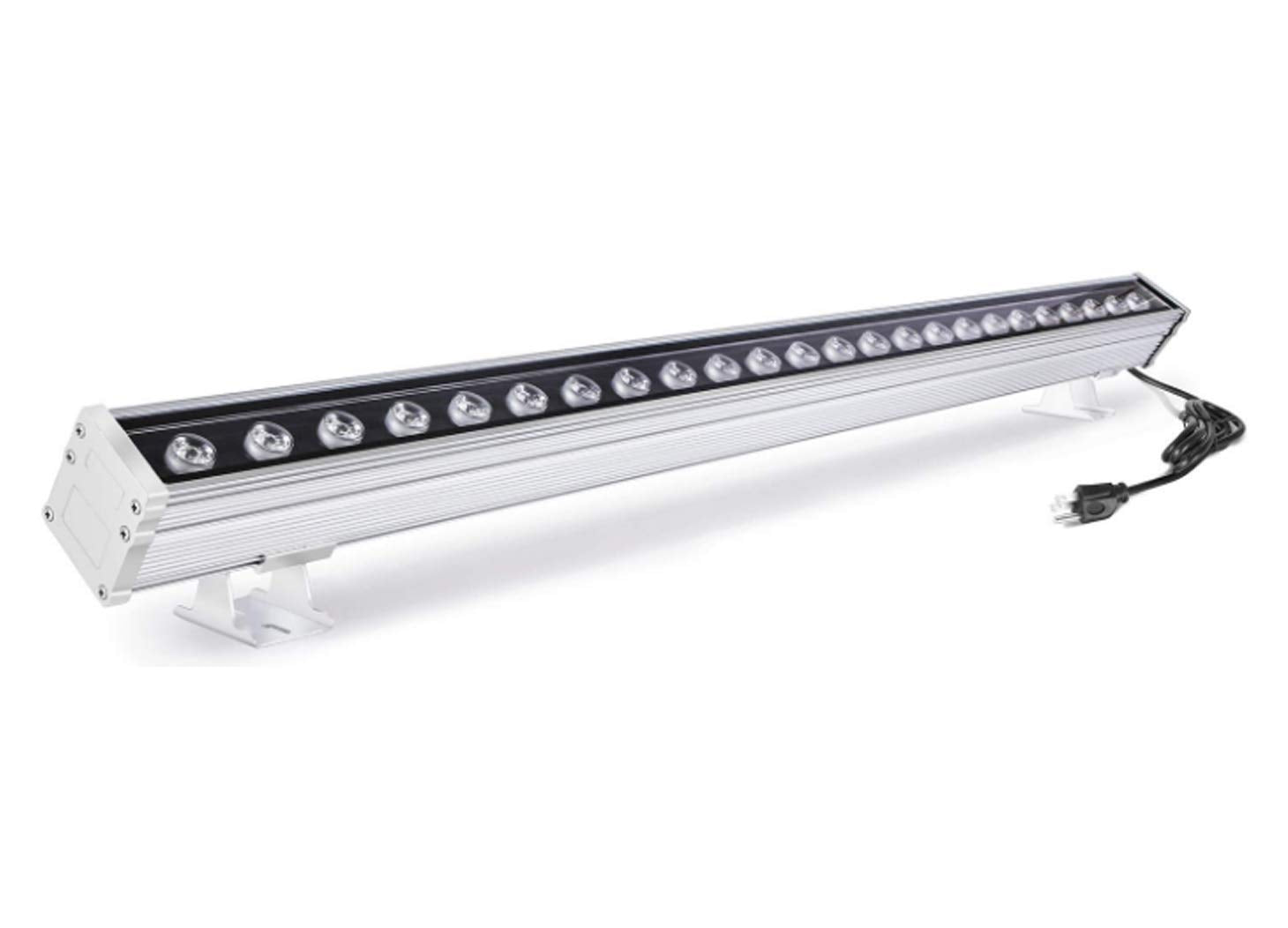 Jsn&Pc 24W Led Wall Washer Light Bar - Ip65 Waterproof Outdoor Lighting, White 5000-5500K