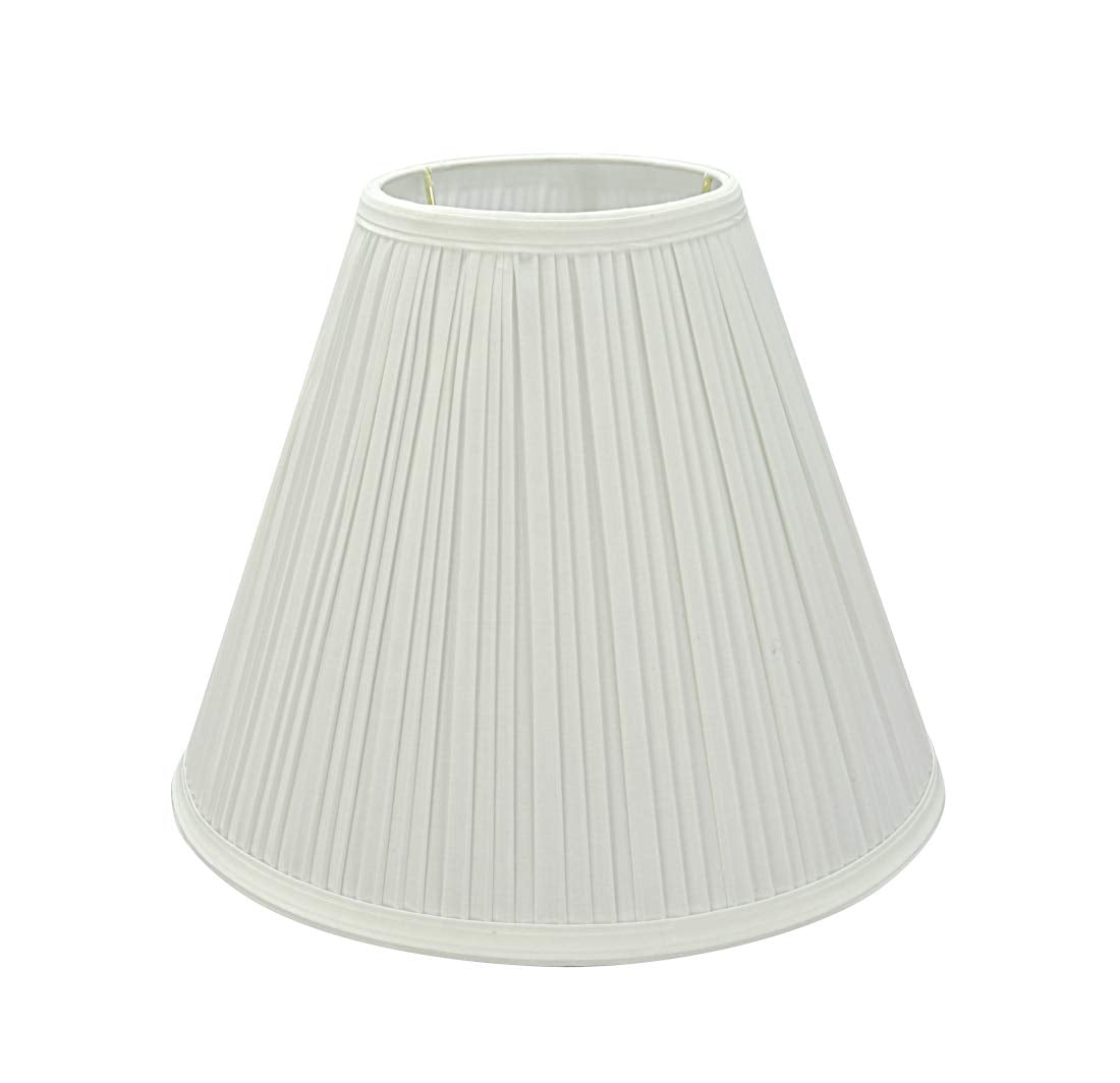 Aspen Creative 59176A, Empire Uno Lamp Shade, Off White, 5&quot; Top X 11.5&quot; Bottom X 9.5&quot; Slant Height, Slip Uno 33Mm