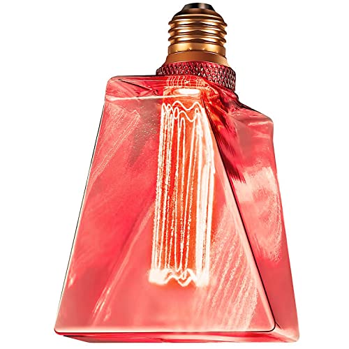 Next Glow Led Vintage Red Light Bulb 3.5W E26 Dimmable Decorative Warm Light For Holidays