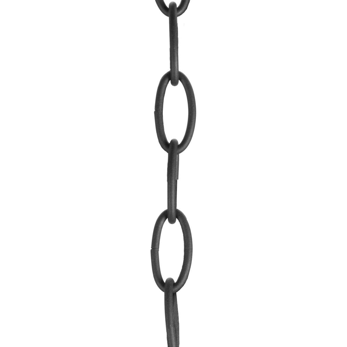 Progress Lighting Accessory Chain - 10 of 9 Gauge Chain, Indoor & Outdoor, P8757-31, Textured Black