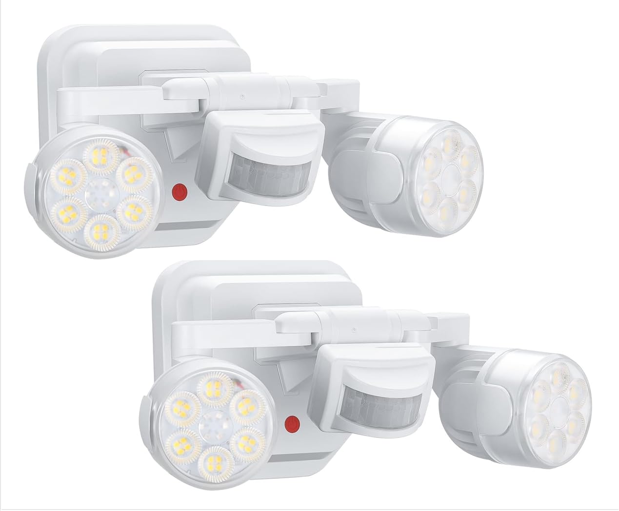 OREiN 2 Pack Motion Sensor Outdoor Lights, 450? Superwide Adjustment Dimmable Dusk to Dawn Flood Lights Outdoor, 5000K 12W=150W 