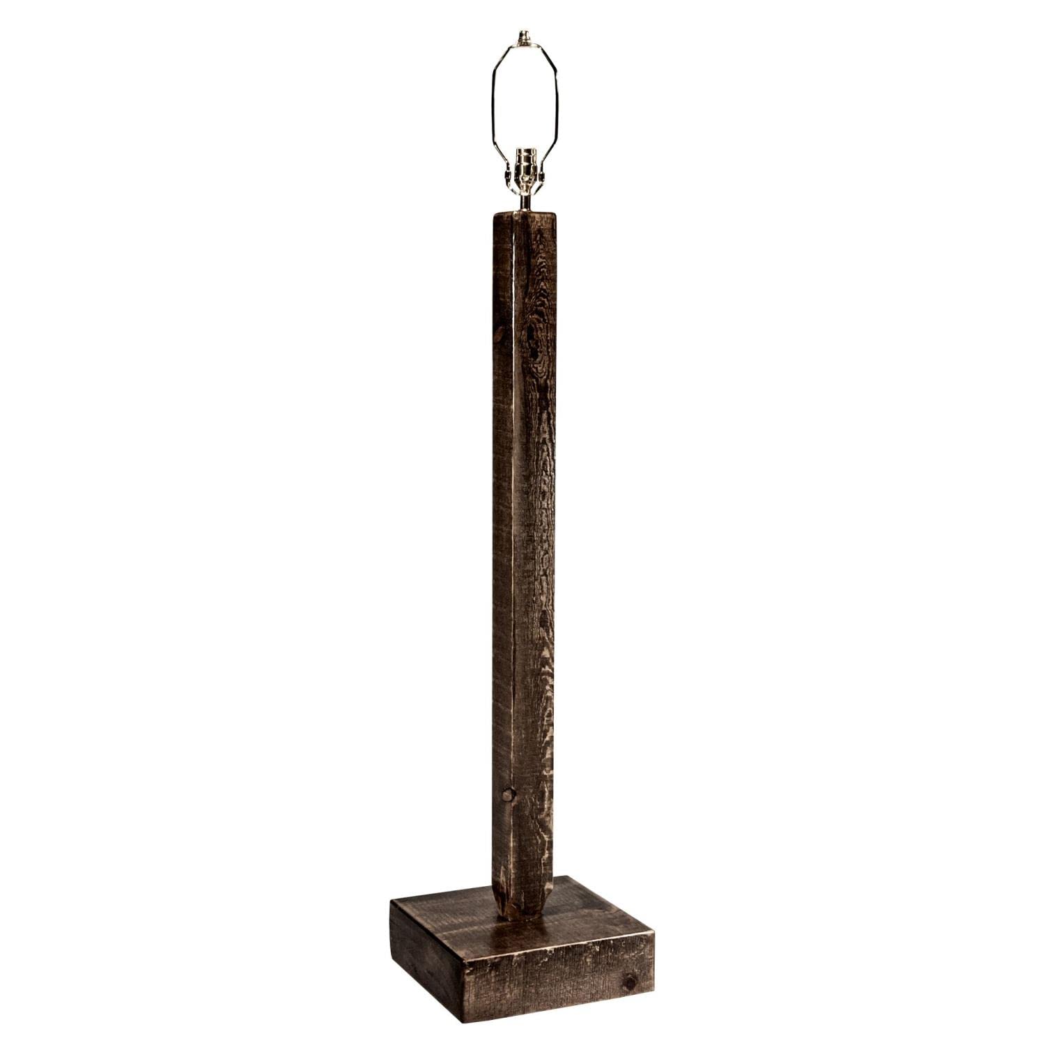 Montana Woodworks Floor Lamp, Wood Material, 11inL x 13inW x 61inH, Early American Color, Model MWHCFLSL