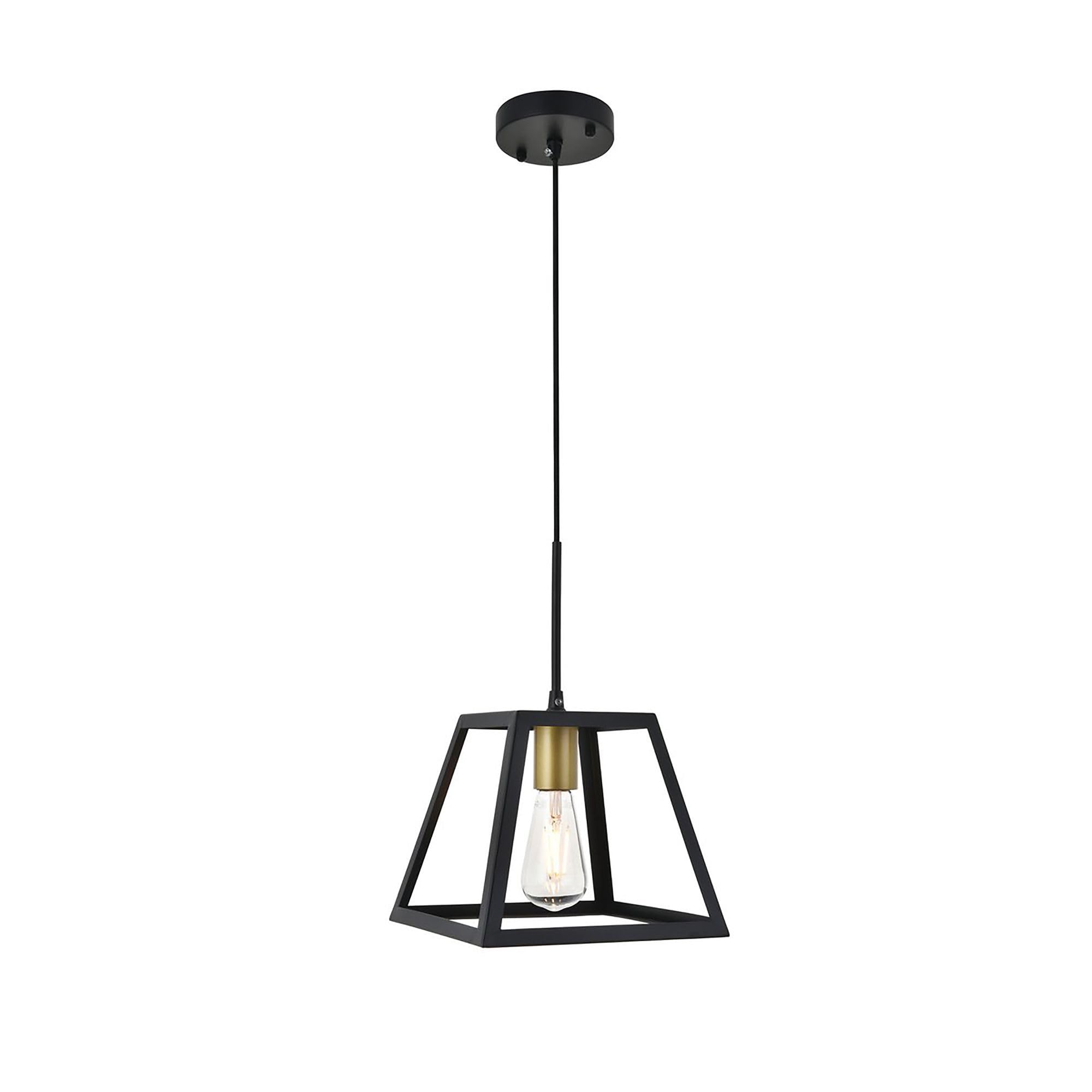 Elegant Lighting Living District Indoor Modern Home Decorative Bright Ceiling Resolute 1 Light Pendant