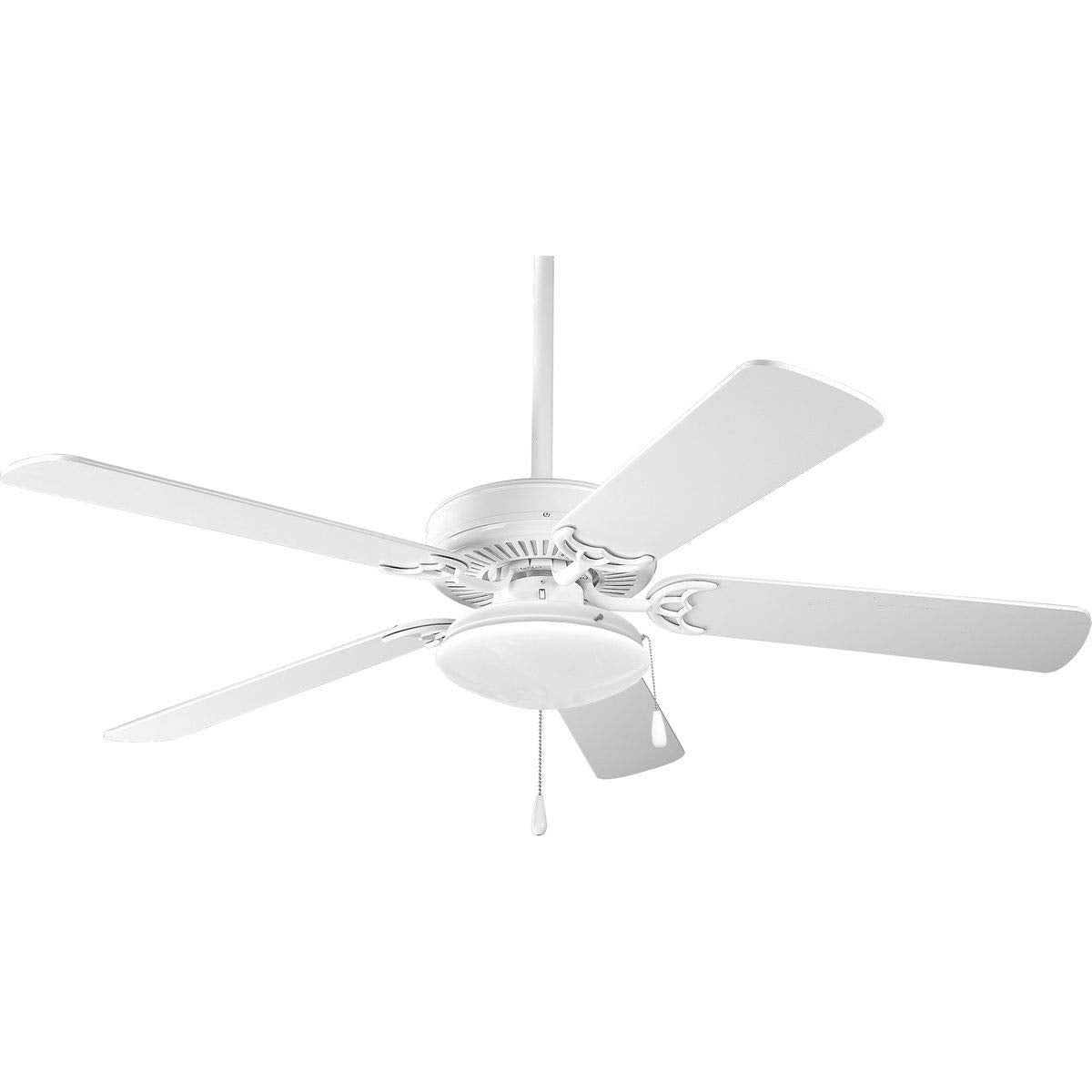 Progress Lighting P2602-30Wb Airpro Collection Universal Opal Glass Ceiling Fan Light Kit, 2-Light, White
