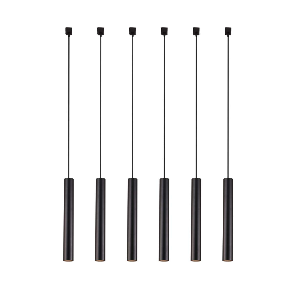 mirrea 6 Pack 9W Dimmable LED Track Pendant Lighting Compatible with Single Circuit H Type Track Lighting Rail 90 CRI 3000K Warm