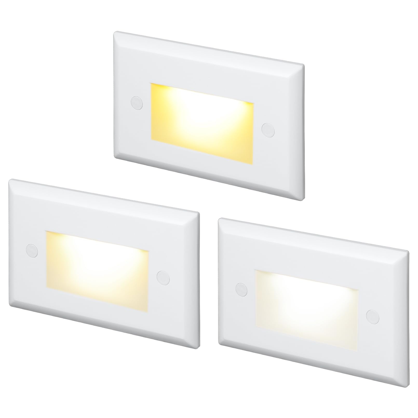 LEONLITE 3CCT LED Step Lights, Dimmable, 150LM, 2.5W, Indoor Outdoor, IP65, 4.72 Inch, Zinc Alloy,