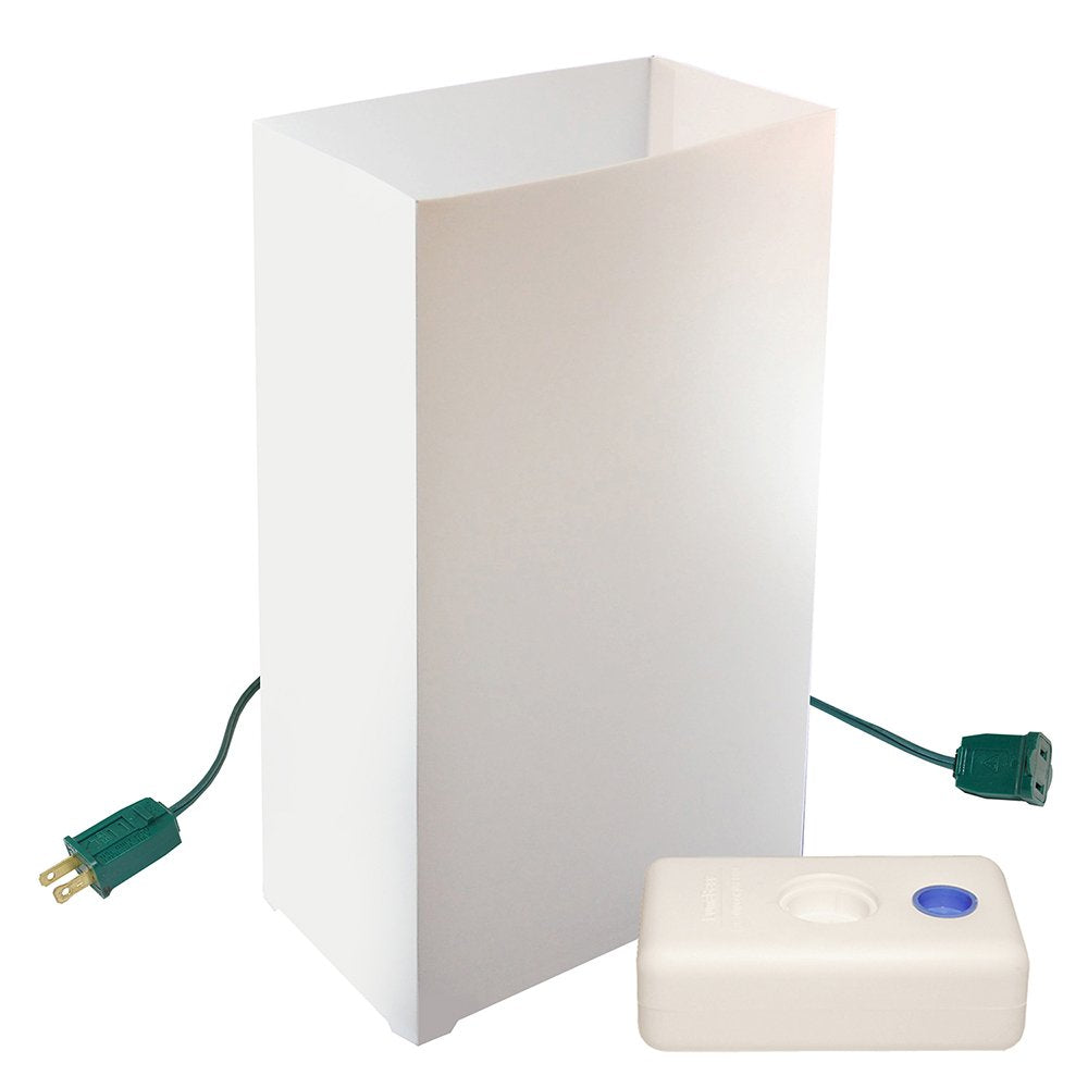 Lumabase Electric Luminaria Kit, Model 32210, Plastic, One Size, White