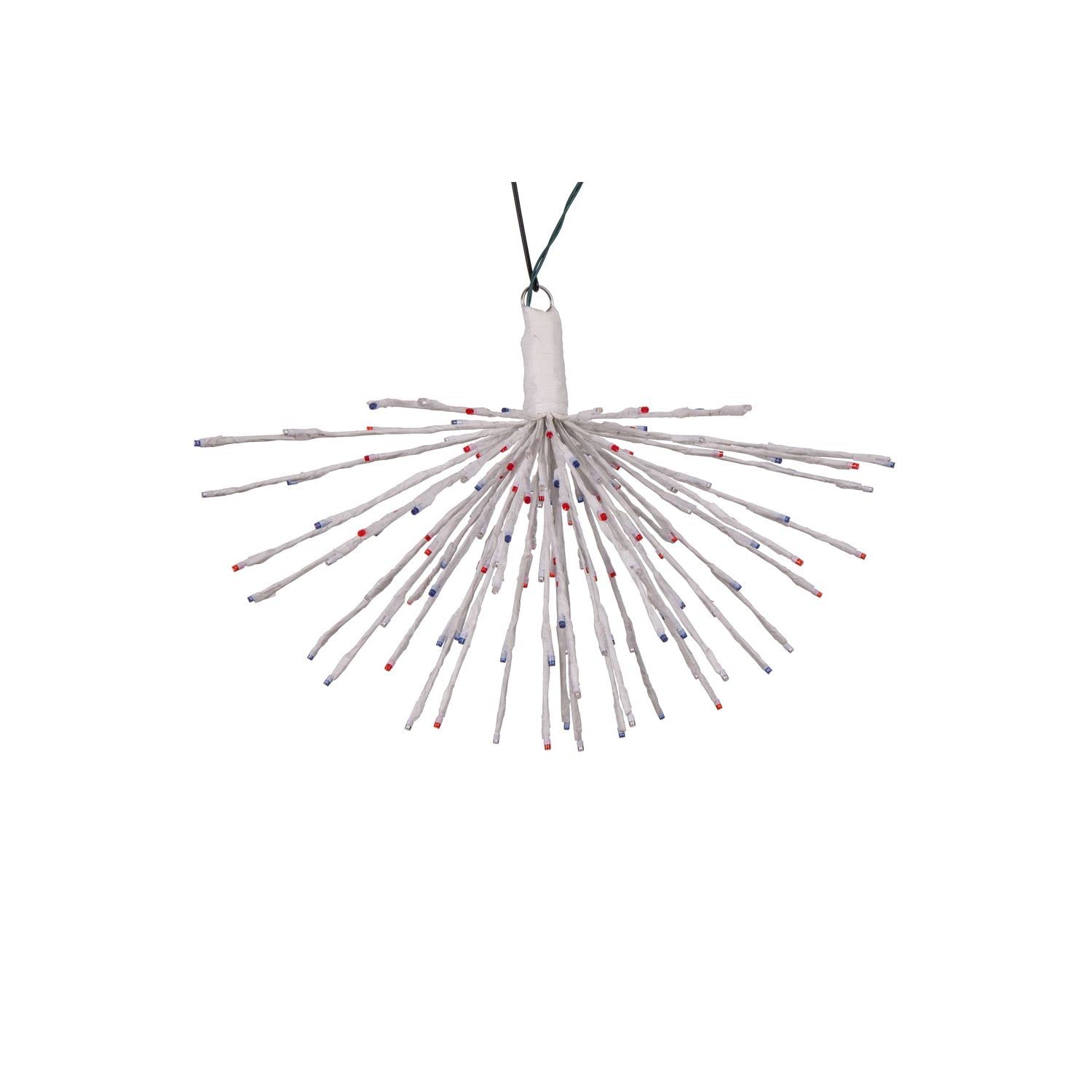 Vickerman 160Lt x 24&quot; White Starburst Blue 5mm Twinkle LED Lights.