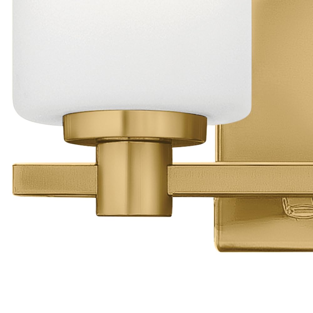 Hinkley Karlie Small Two Light Vanity, Lacquered Brass
