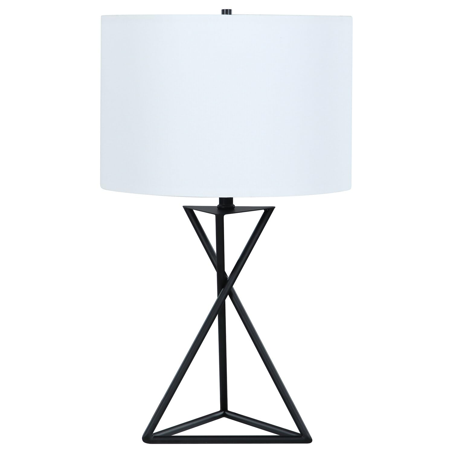 Coaster Home Furnishings Drum Table Lamp White and Black