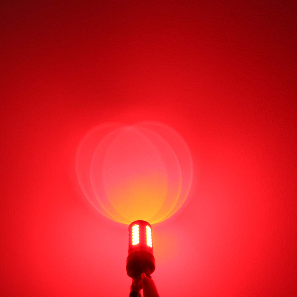 Alla Lighting 2800Lm T20 Wedge 7440 7443 Led Bulbs, Red Brake Tail Lights/Turn Signal Blinker Lamps 7444 7440Ll 7443Ll Xtreme Su