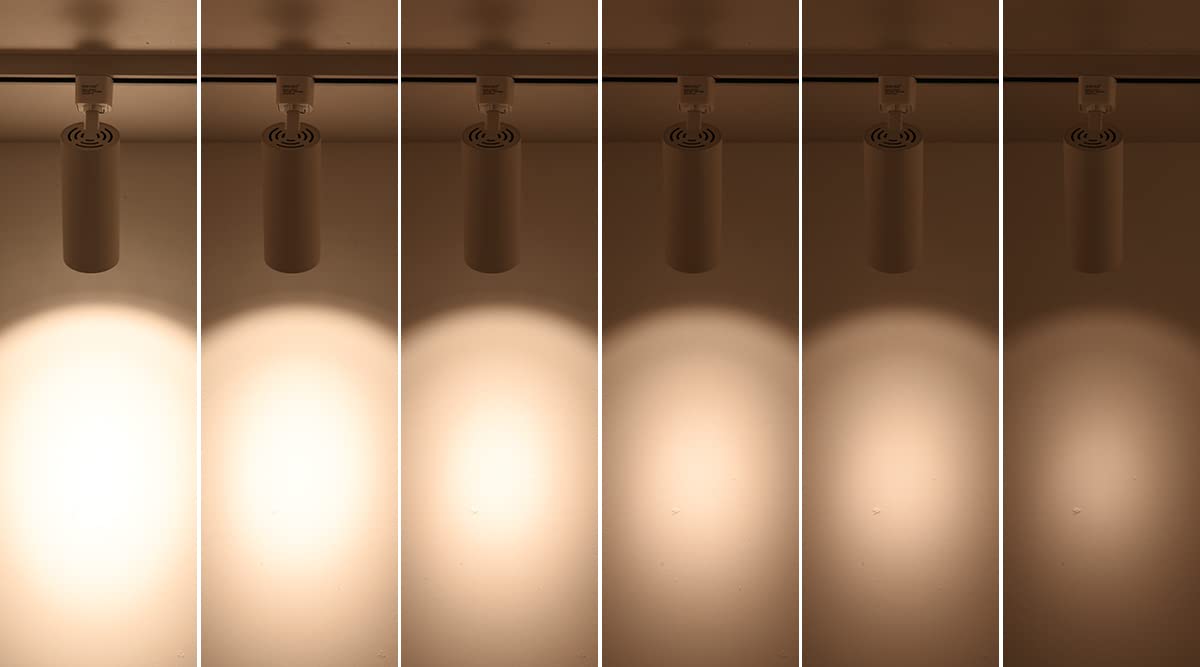 Mirrea 16.5W Dimmable Led Track Lighting Heads, 4000K White, Pack Of 6 For H Type