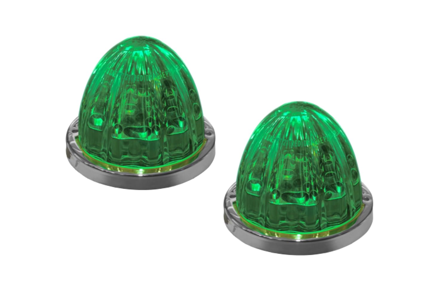 RoadWorks | White/Green Watermelon HERO Lights | 2 Pack | HEROWGCWM-2