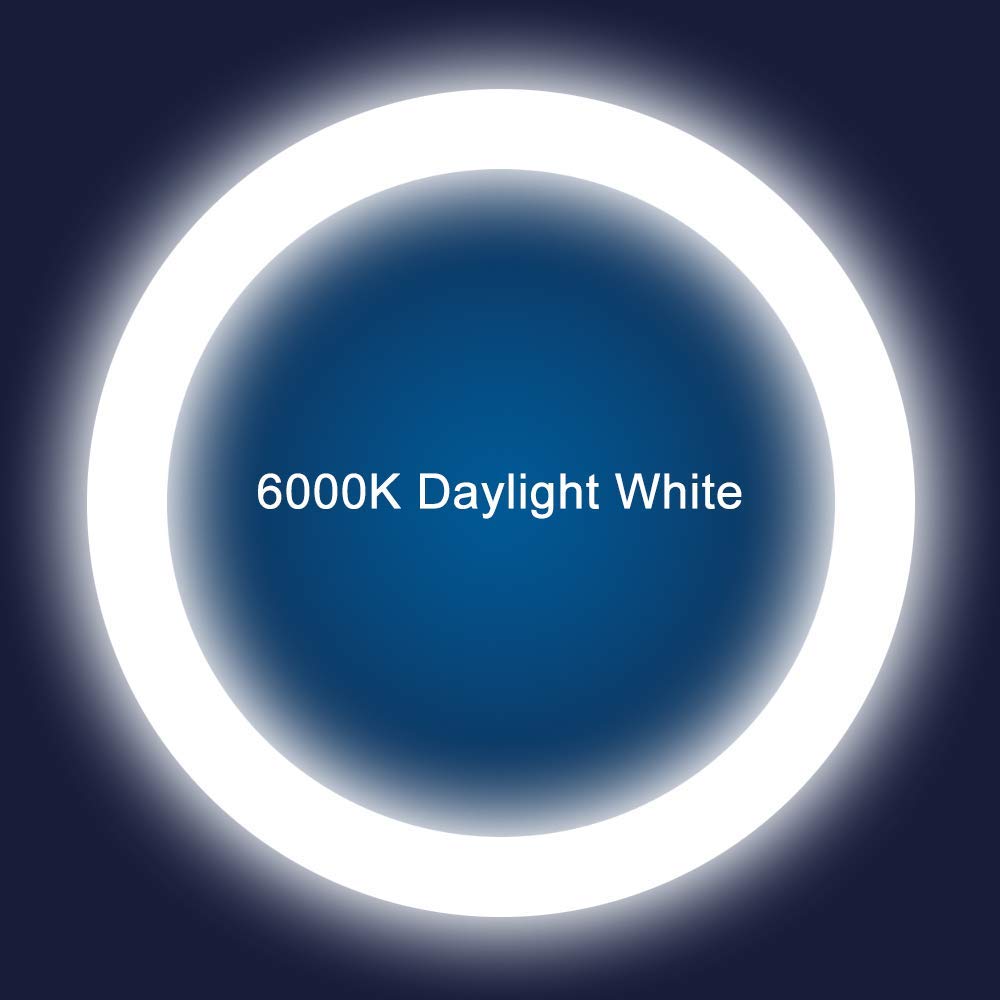 Iledlight T9 Led Circline Light Bulb 12&quot; 2700Lm 6000K Daylight 22W Clear Cover