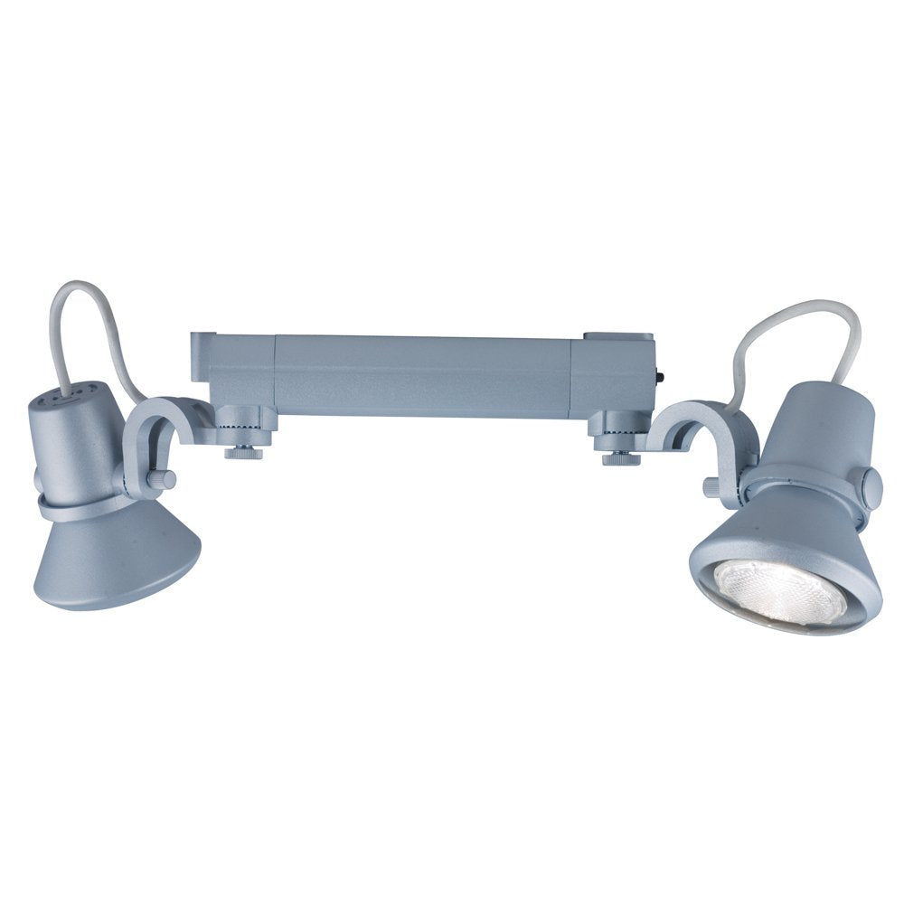 Jesco Lighting HHV904P20-S Contempo 904 Series Line Voltage Track Light Fixture, PAR20, Silver Finish
