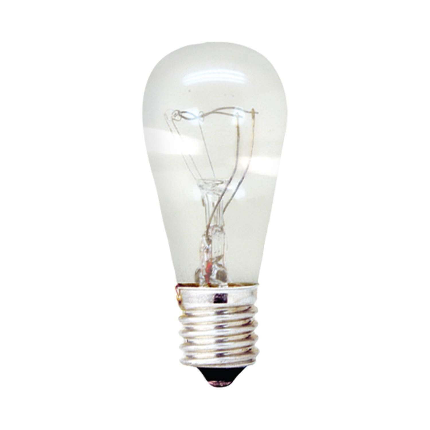 GE Incandescent Light Bulb, S6, 6-Watt, Candelabra Base, Soft White, 2-Pack, Clear Bulbs