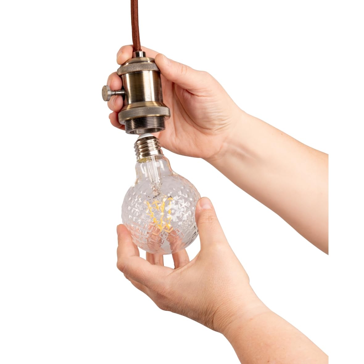 Westinghouse G25 Dimmable Clear Filament LED Light Bulb, 5.5W (40W Equivalent), Medium Base, 6 Pack, Glass, Clear