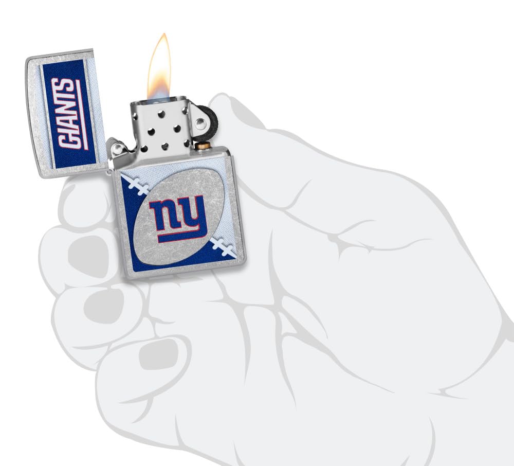 Zippo Nfl New York Giants Street Chrome Pocket Lighter