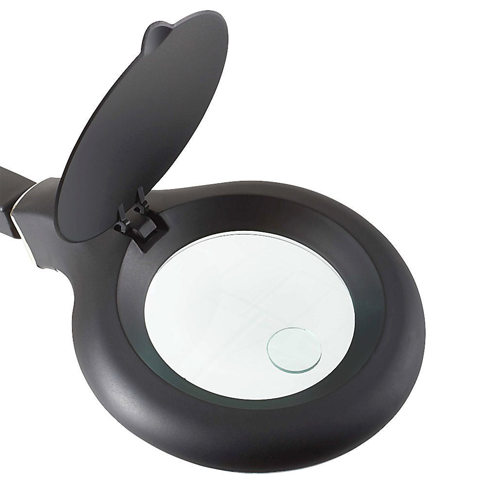 Omano Magnifying Lamp, Table And Desk Light | 1.75X Magnifying Glass With Light | 3 Diopter And 12 Diopter Spot Inspections | Stable Tabletop Stand, Adjustable Arm | 500 Lumen Led Output